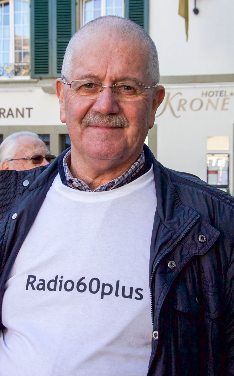 Hans Stalder vom Radio 60+. - Bild: Elias Rüegsegger