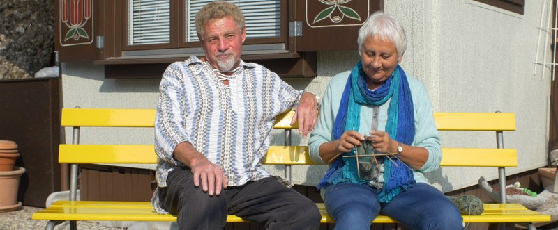 Fredy Frey und Ruth Frey. – Bild: zvg, Film «Falten»