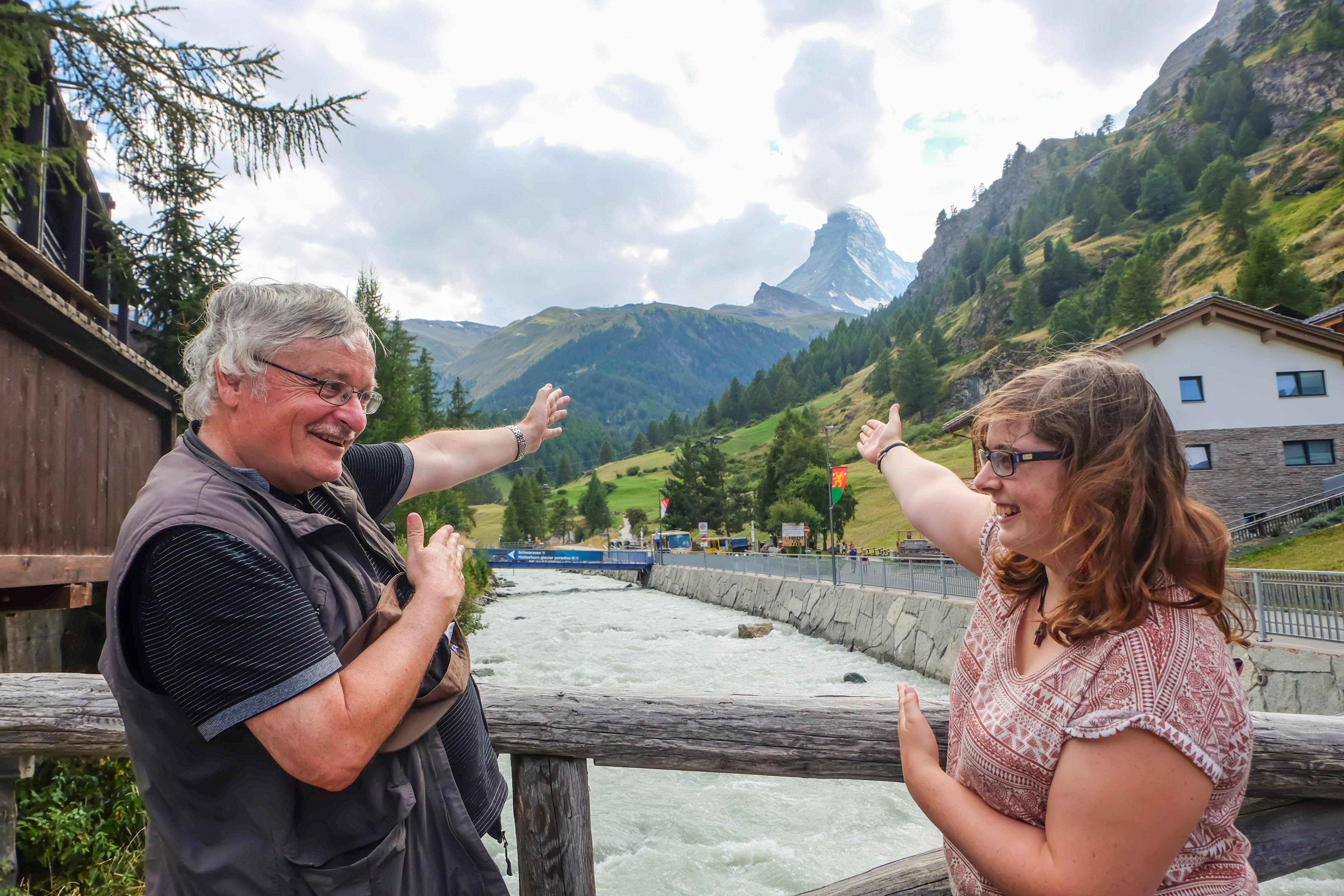 In Zermatt: René Mathys und Miriam Lenoir. – Bild: Robin Glauser