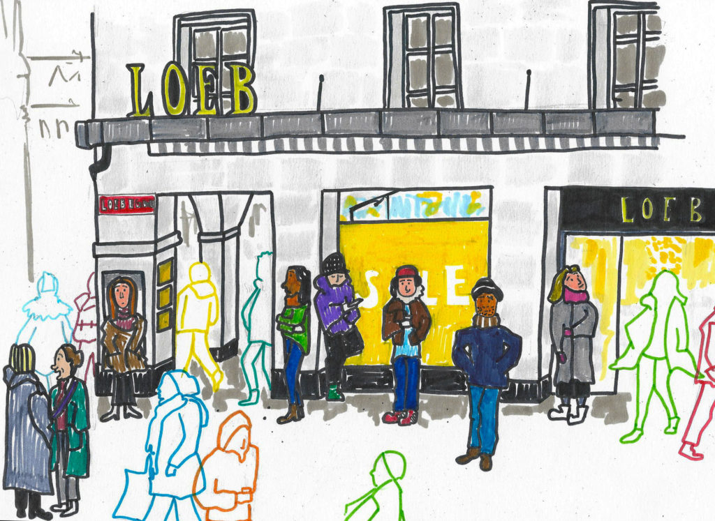  Der Loebegge, wo die Zeit stillsteht. Oder es einem nur so vorkommt, während man wartet. – Bild: Muriel Kilchenmann 